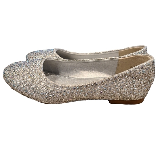 Dream Pairs Rhinestone Ballet Flats, Perfect for the Holidays, Size 13 Kids - Picture 3 of 10